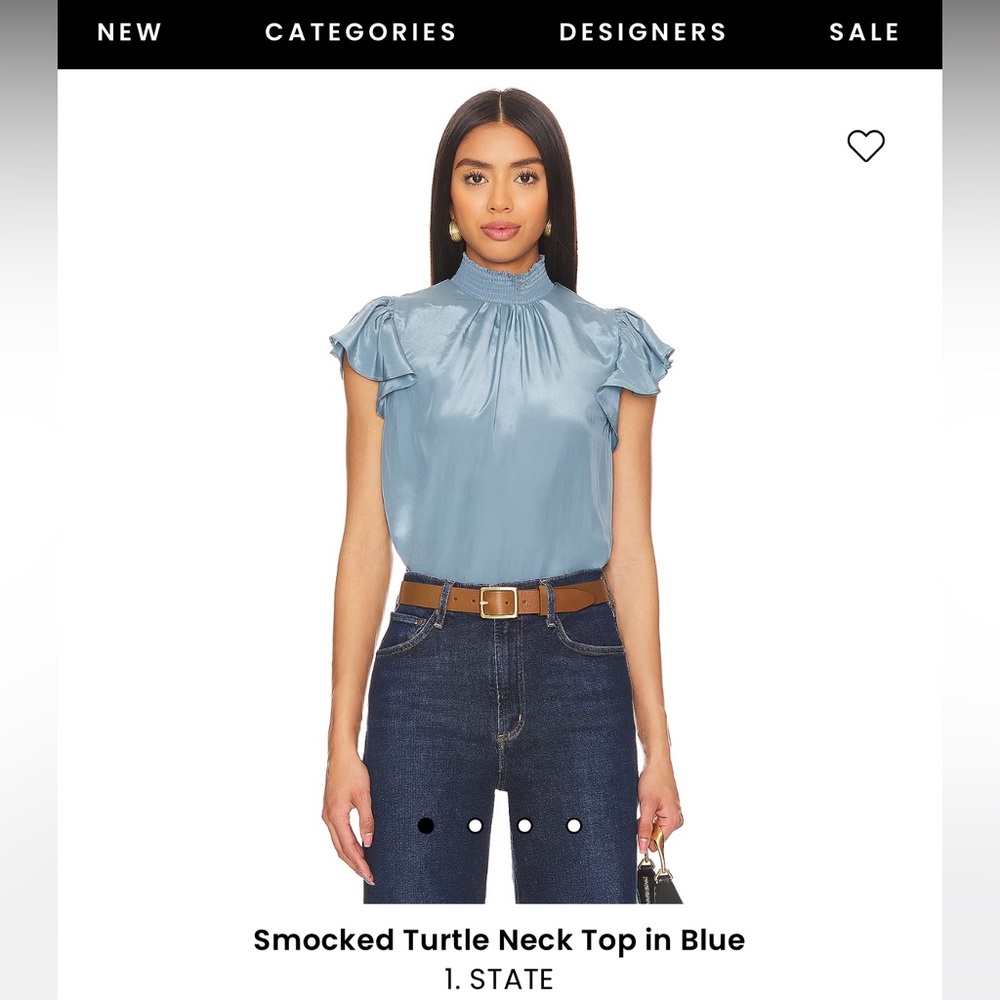 1. State Flutter Sleeve Top